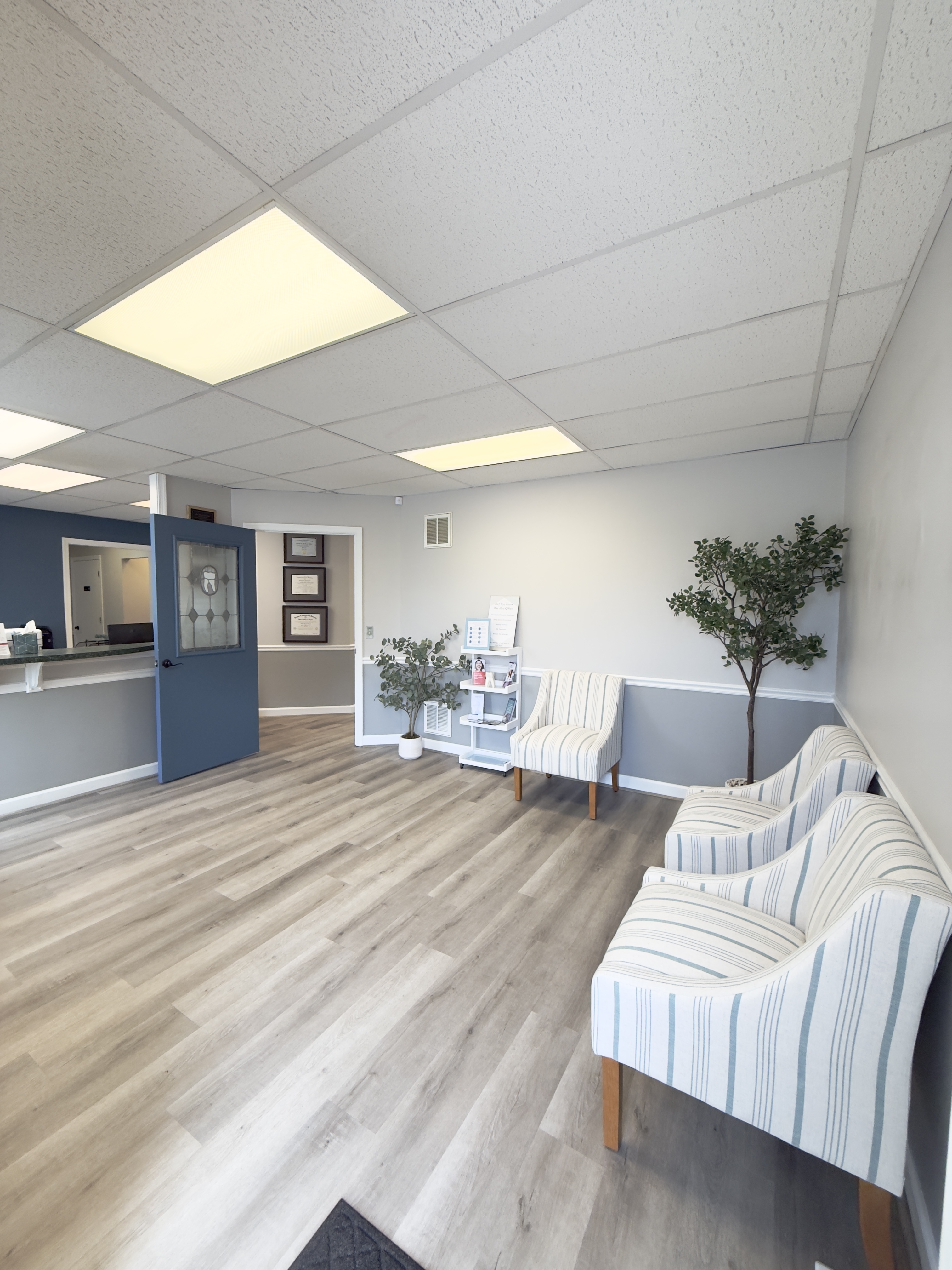 Welcoming reception area